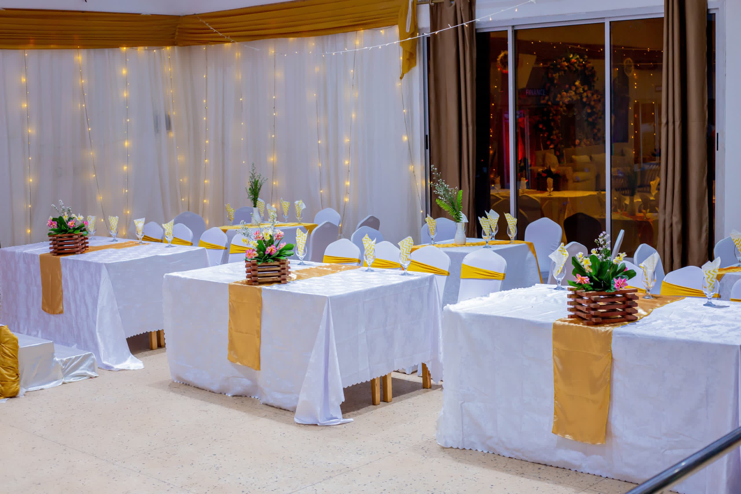 Décoration salle de réception